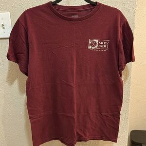 SALTY CREW maroon t-shirt